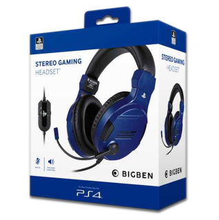 BigBen Stereo Headset V3 na PS5 a PS4 (modrý)
