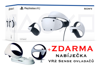 Sony Playstation VR2 + zdarma nabíječka VR2 Sense ovladačů